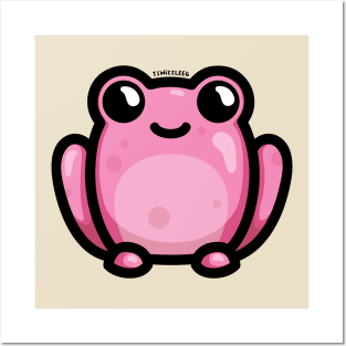 Chonky Frog - Pink Posters and Art